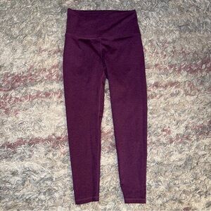 Fleo purple high rise leggings L